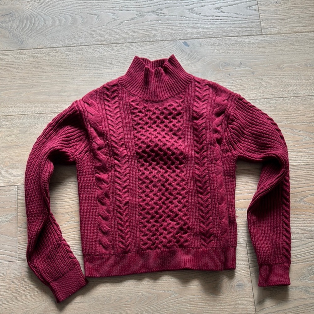 Women's Burgundy Sweater